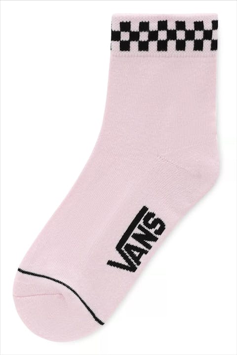 Vans  - Roze-zwarte Peek a Check sokken, maat: 36-41