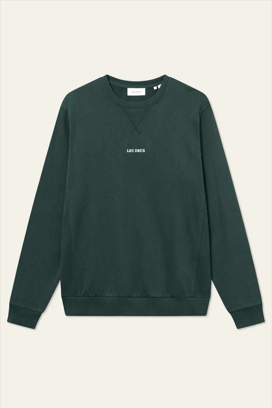 LES DEUX - Donkergroene Dexter sweater