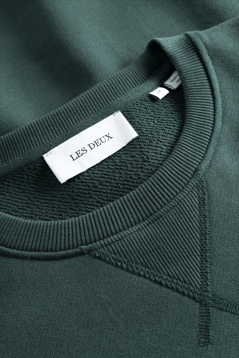 LES DEUX - Donkergroene Dexter sweater