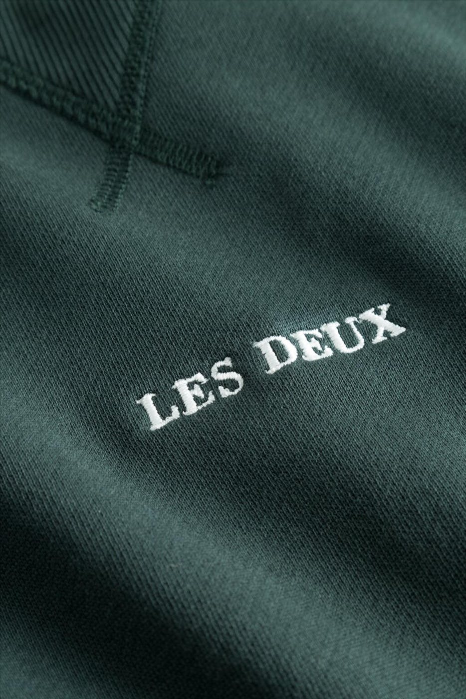 LES DEUX - Donkergroene Dexter sweater