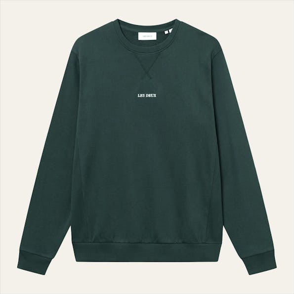 LES DEUX - Donkergroene Dexter sweater