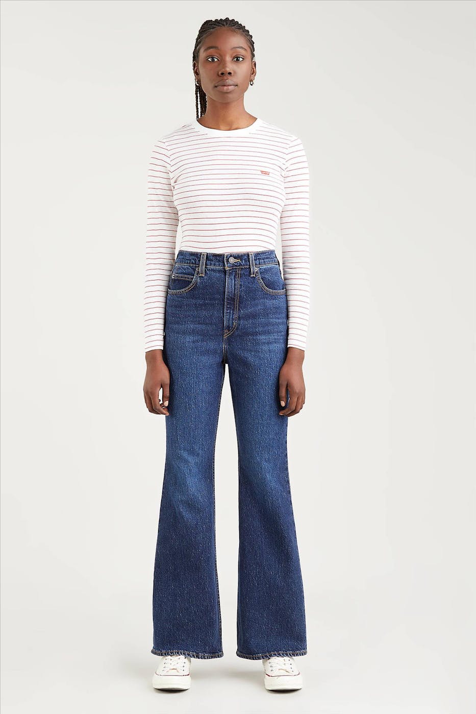 Levi's - Donkerblauwe 70s High Flare jeans