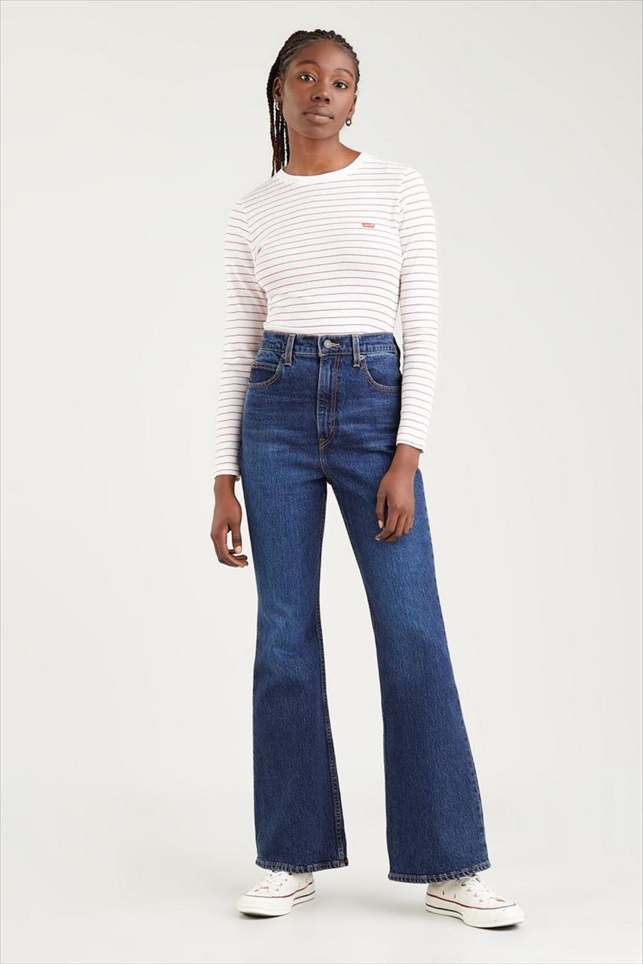 Levi's - Donkerblauwe 70s High Flare jeans