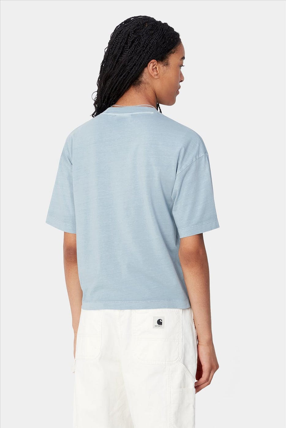 Carhartt WIP - Lichtblauwe Nelson T-shirt