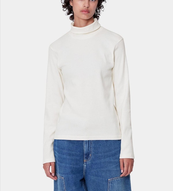 Carhartt WIP - Ecru Signature Mockneck T-shirt