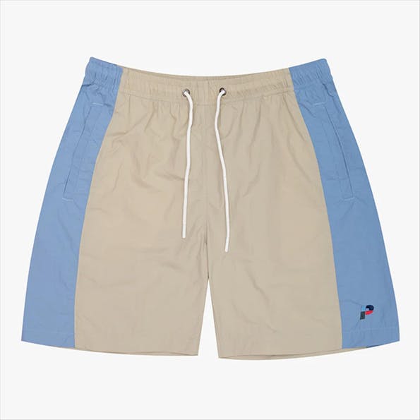 PARLEZ - Beige-Lichtblauwe Copa short