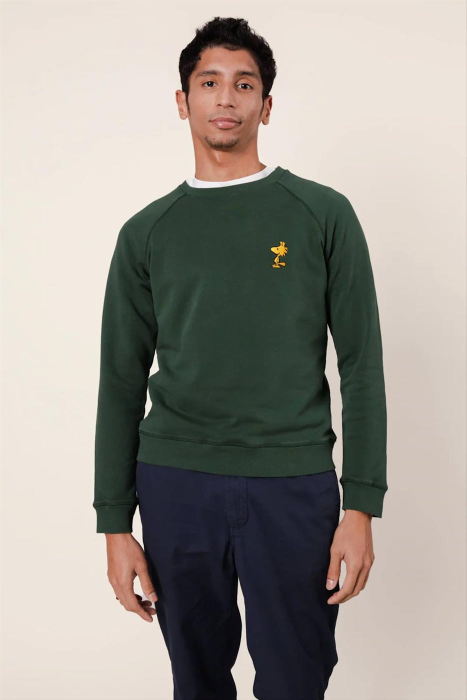 Brava - Groene Peanuts Woodstock sweater