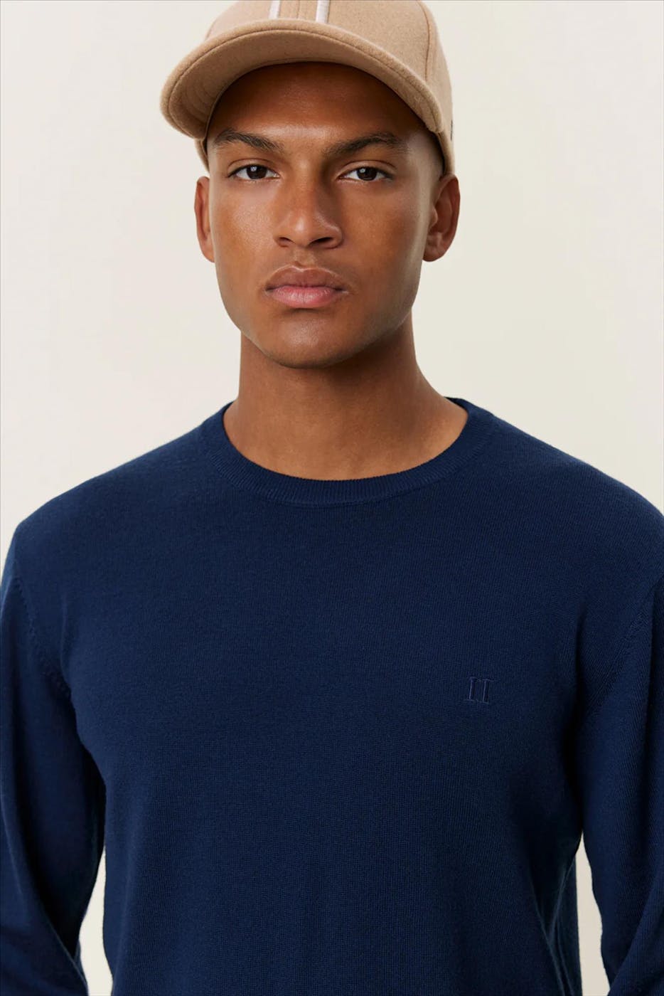 LES DEUX - Donkerblauwe Greyson trui
