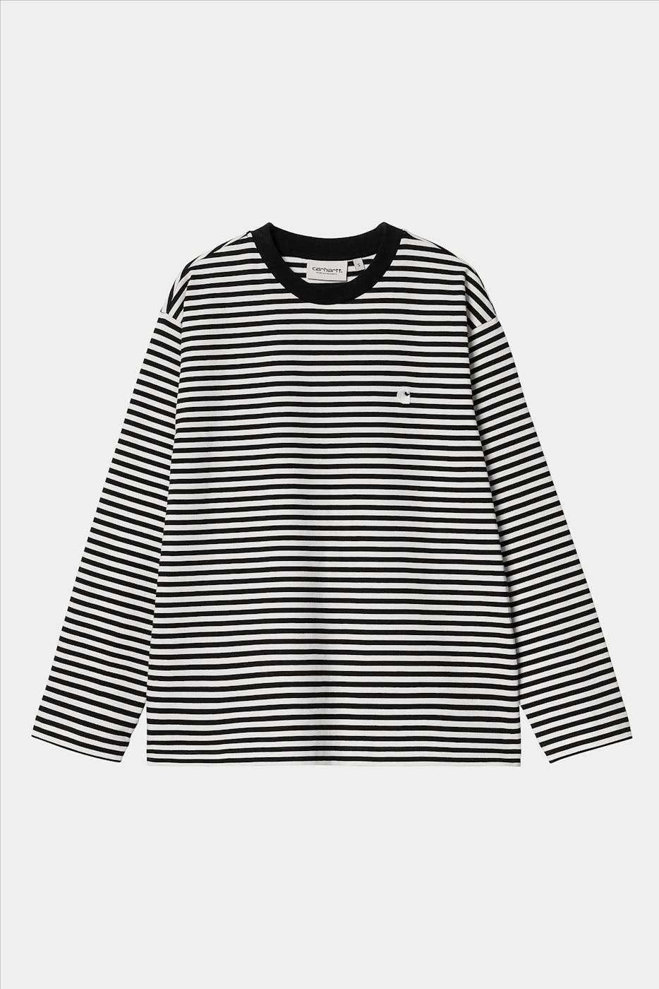 Carhartt WIP - Zwart-Witte Verner Stripe T-shirt