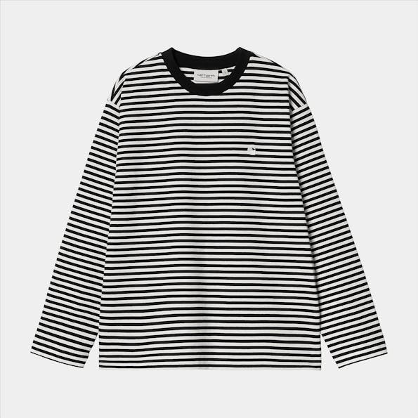 Carhartt WIP - Zwart-Witte Verner Stripe T-shirt
