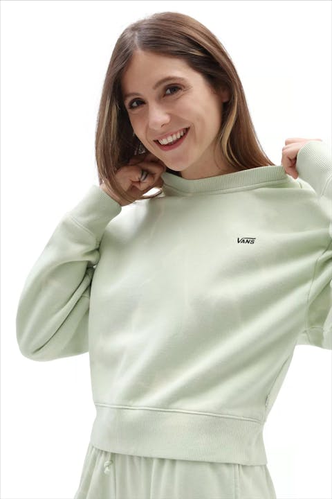 Vans  - Muntgroene Water Wash Crop sweater