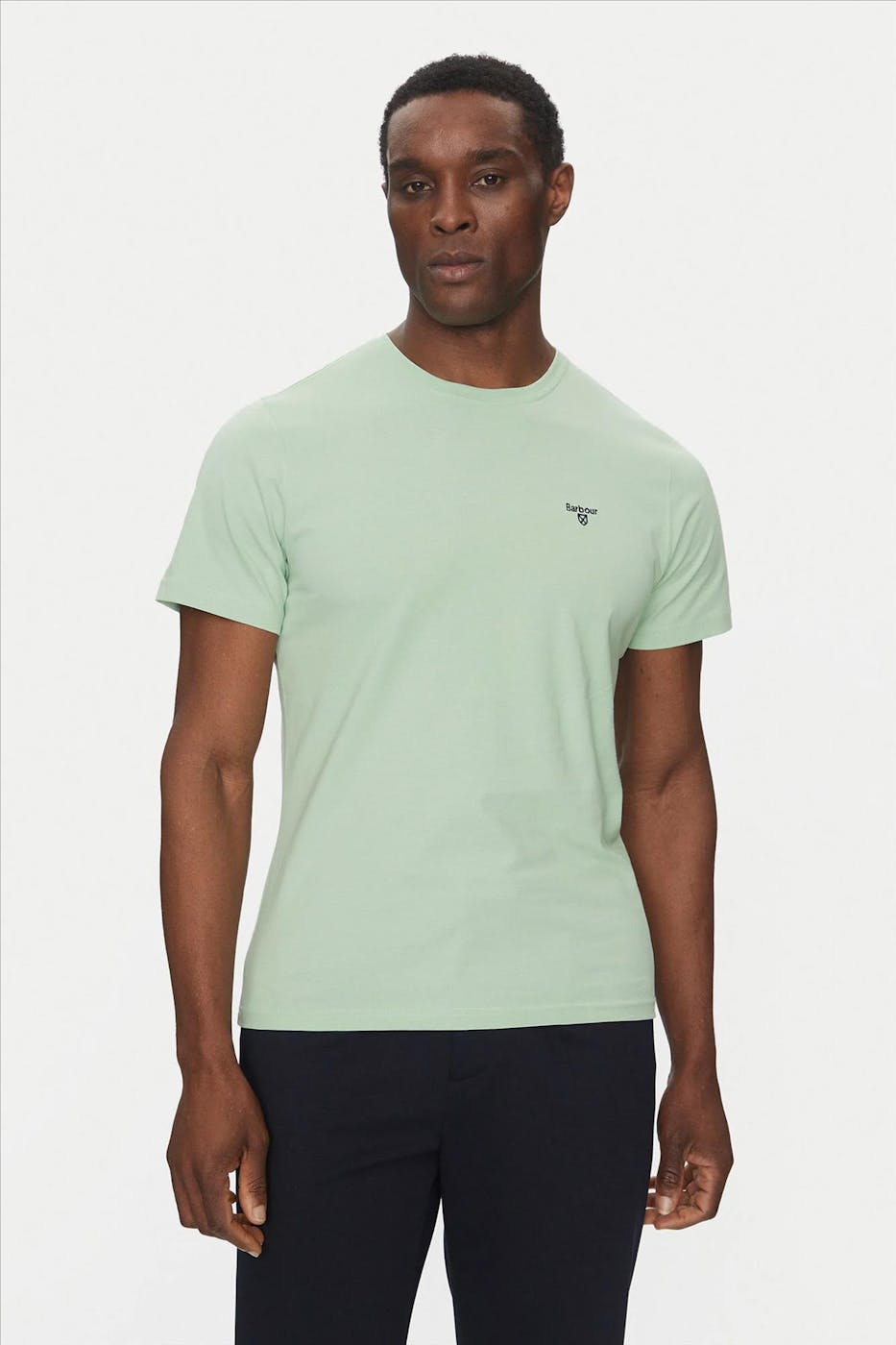 Barbour - Lichtgroene Essential Sports T-shirt