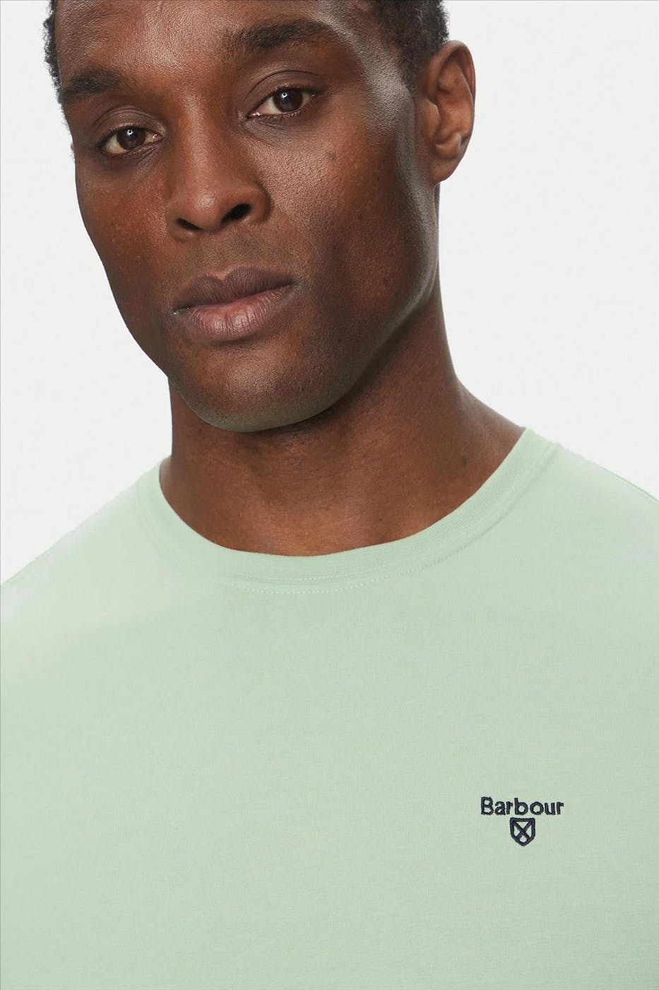 Barbour - Lichtgroene Essential Sports T-shirt