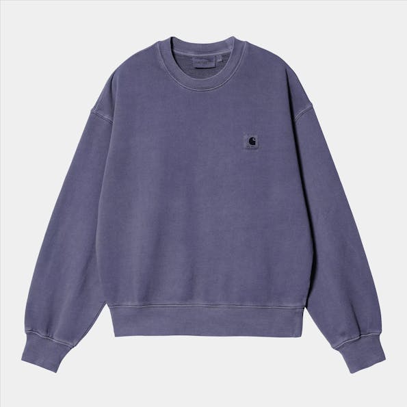 Carhartt WIP - Donkerpaarse Nelson sweater