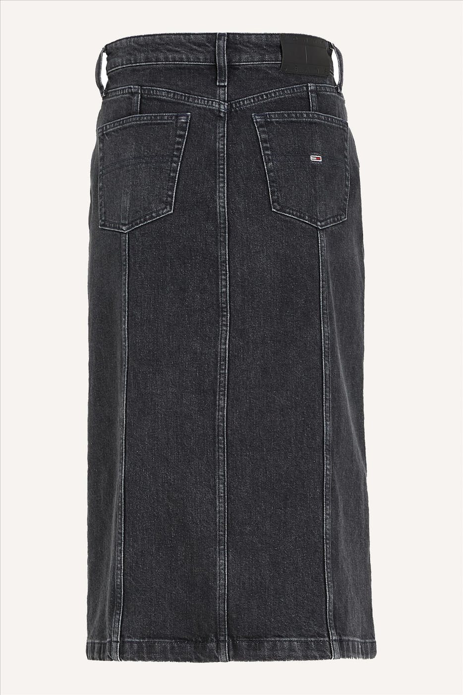 Tommy Jeans - Zwarte Claire Midi jeansrok
