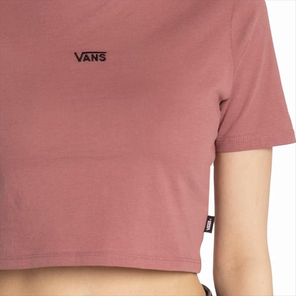Vans - Donkerroze Cropped T-shirt