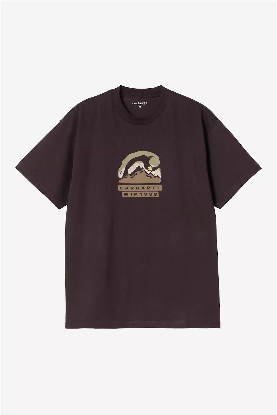 Carhartt WIP - Donkerbruine Rising Helix T-shirt
