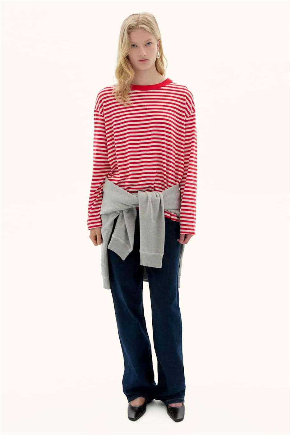 Thinking Mu - Rood-Witte Willy longsleeve