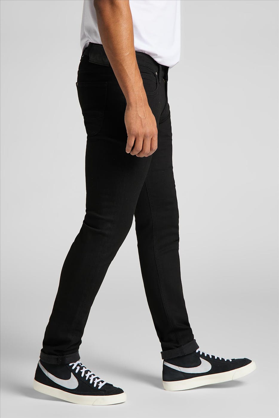 Lee - Zwarte Luke slim tapered jeans