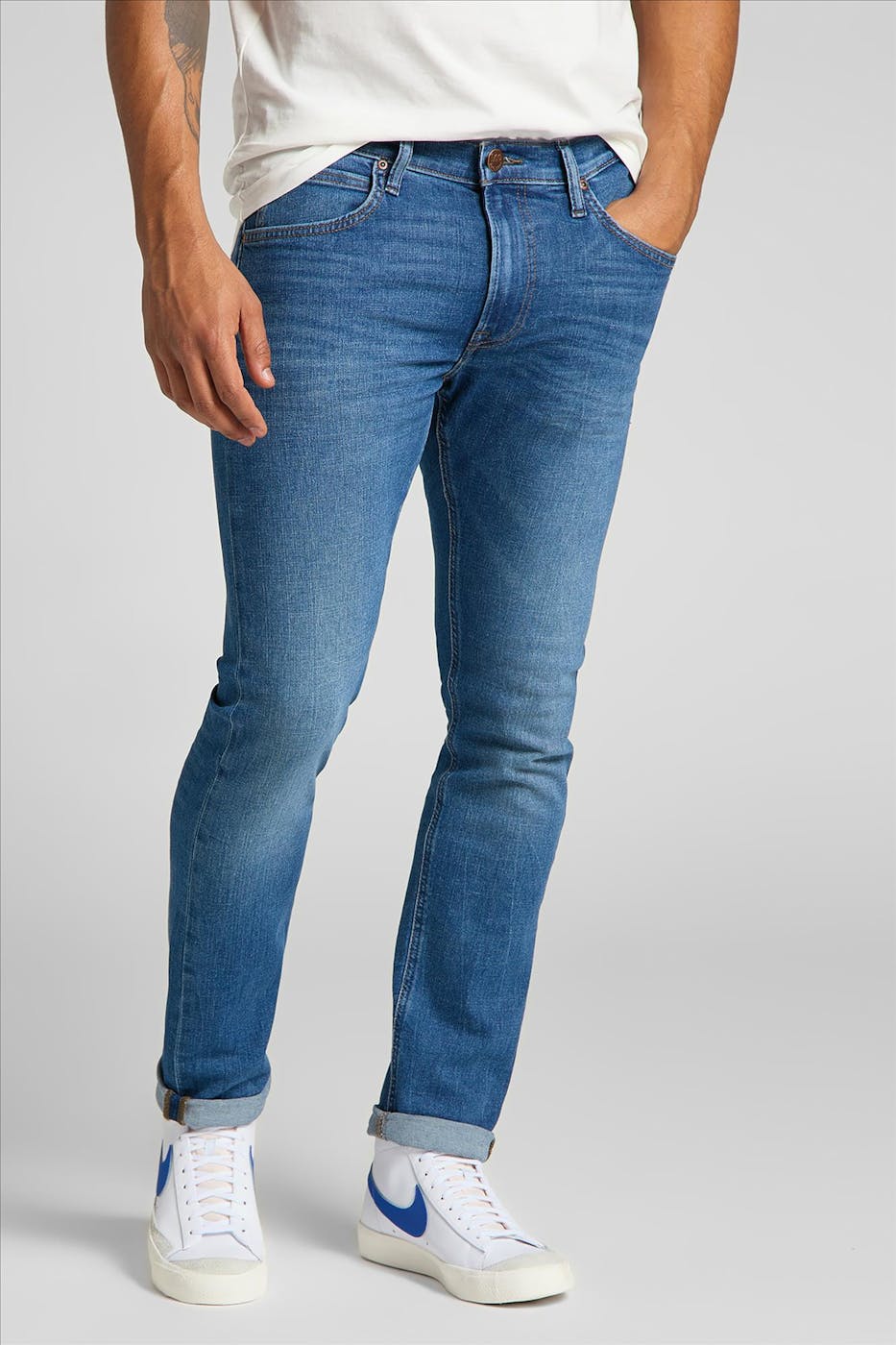 Lee - Blauwe Luke skinny jeans