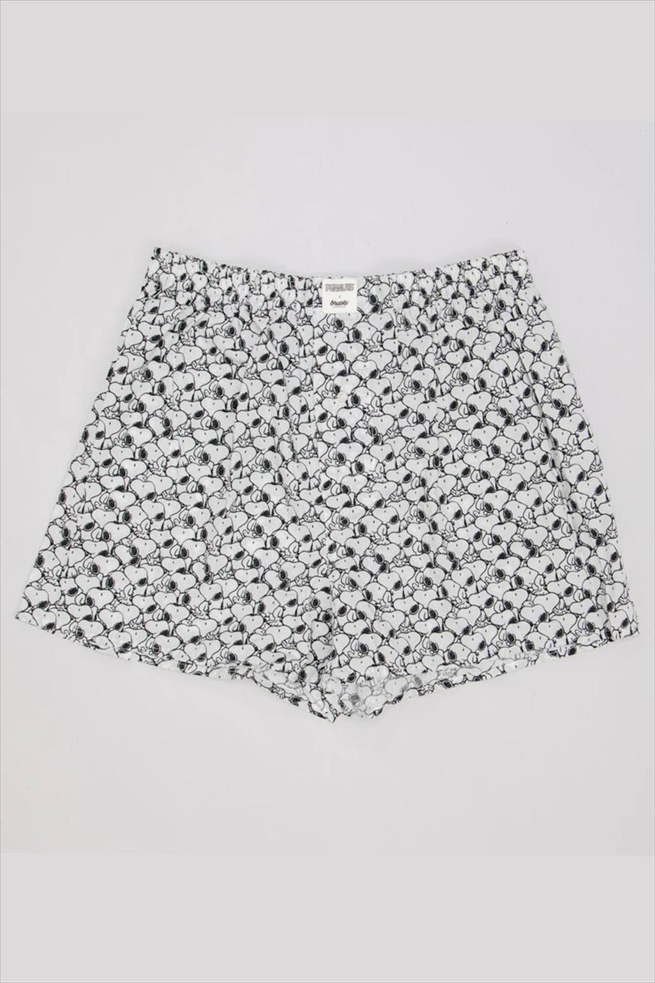 Brava - Witte peanuts B&W boxershort