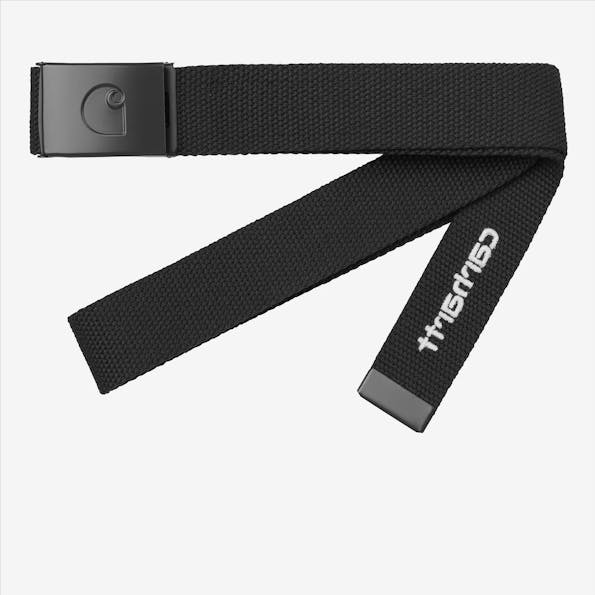 Carhartt WIP - Zwarte C-Logo Tonal riem