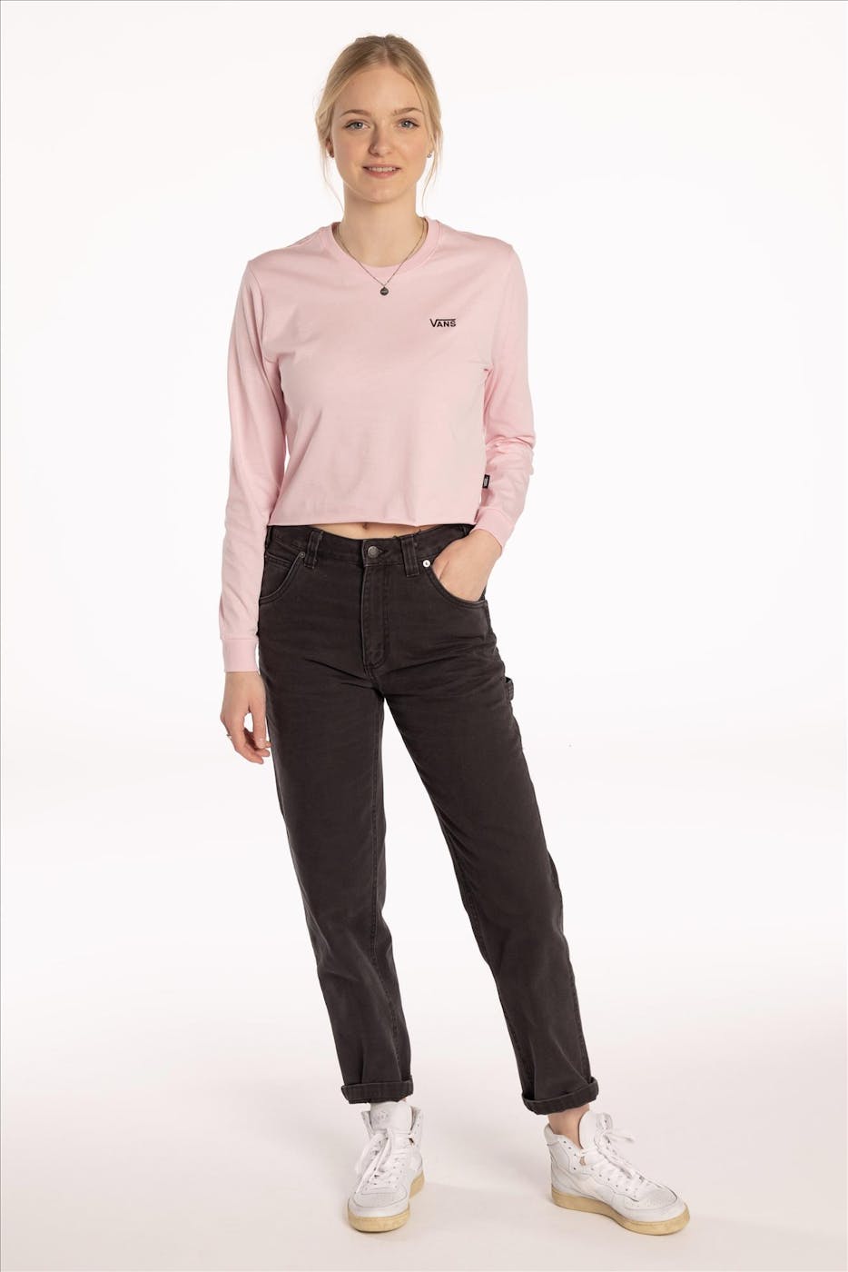 Vans - Roze Cropped T-shirt