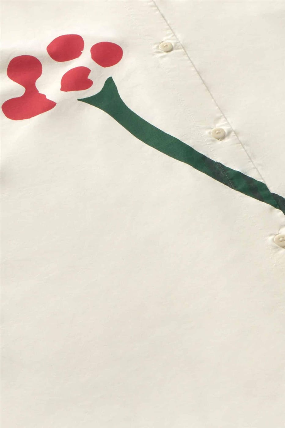 Thinking Mu - Witte Flower Juana blouse