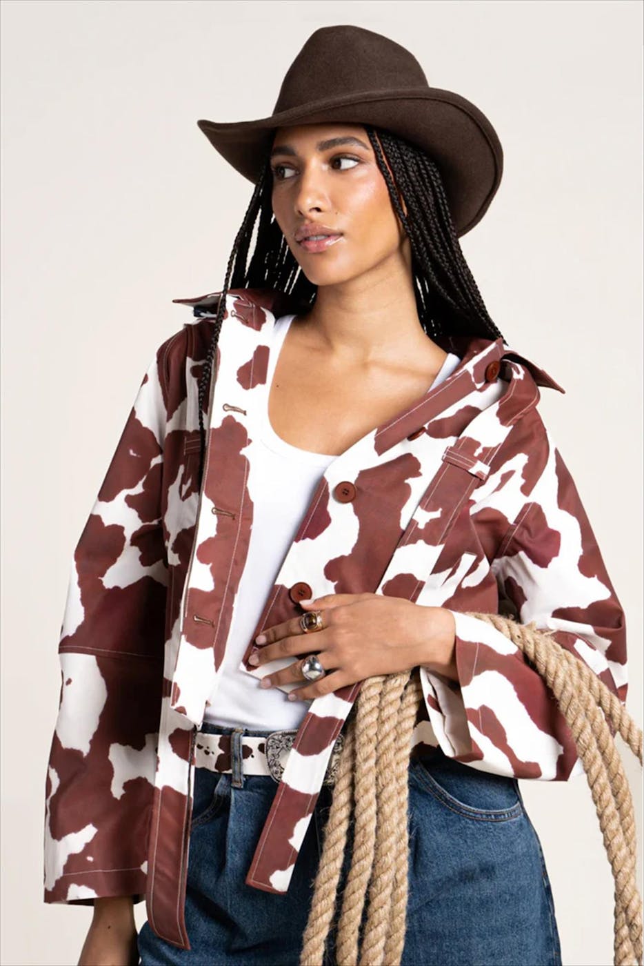 Flotte - Ecru-Bruine Tuileries trenchcoat