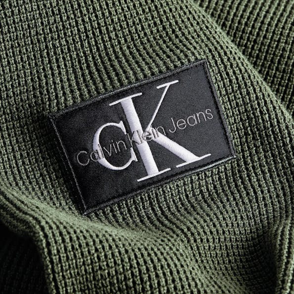 Calvin Klein Jeans - Groene Structure Logo trui