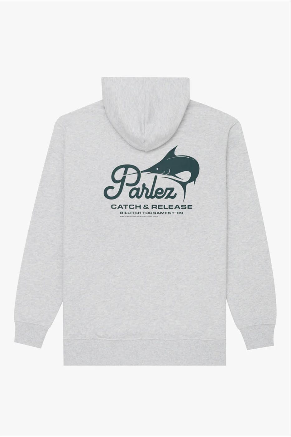 PARLEZ - Lichtgrijze Marlin hoodie