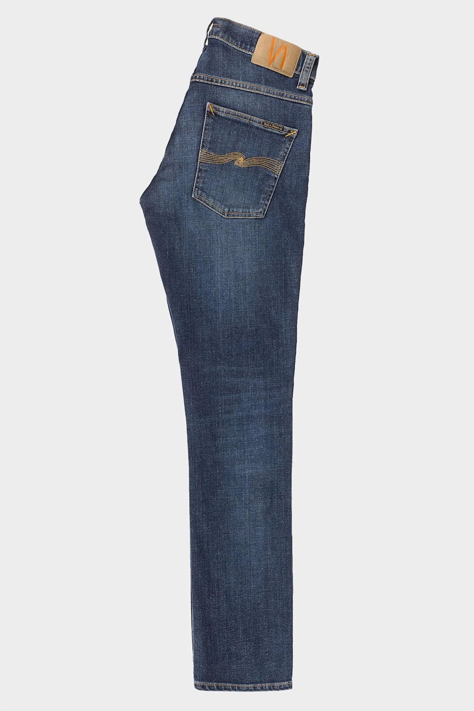 Nudie Jeans Co. - Grijsblauwe Grim Tim slim jeans