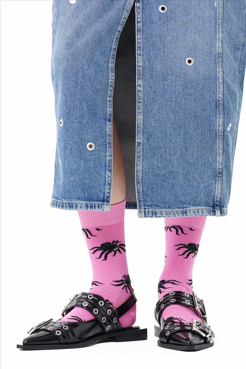Happy Socks - Roze Spider sokken, maat: 36-40