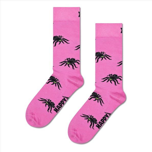 Happy Socks - Roze Spider sokken, maat: 36-40