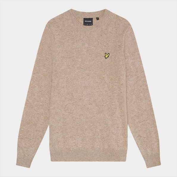Lyle & Scott - Beige Lambswool Blend trui
