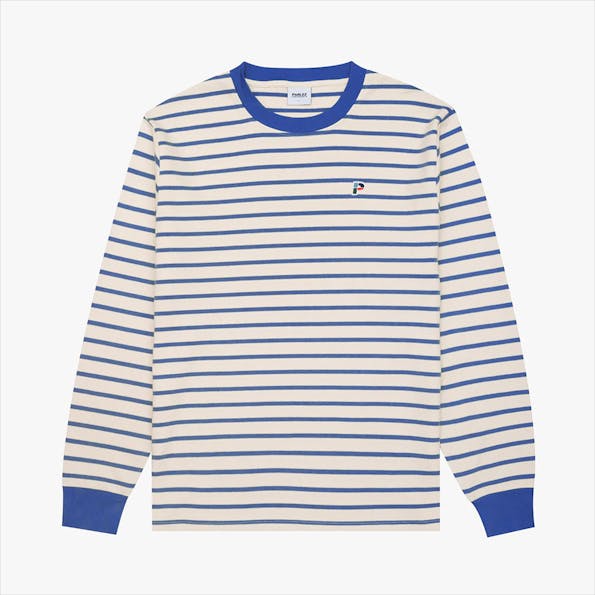 PARLEZ - Blauw-Beige Shore sweater