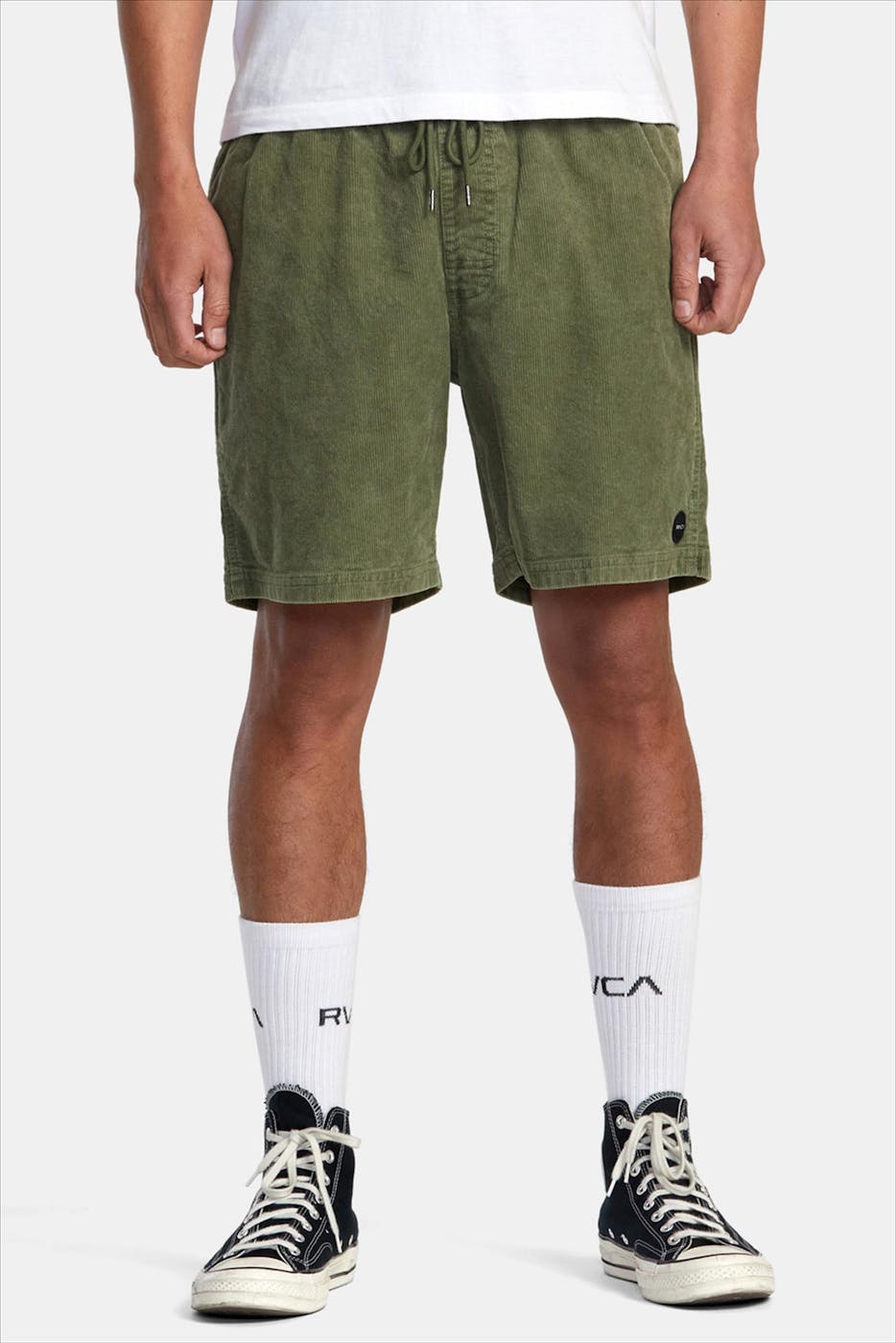 RVCA - Olijfgroene Escape Elastic short