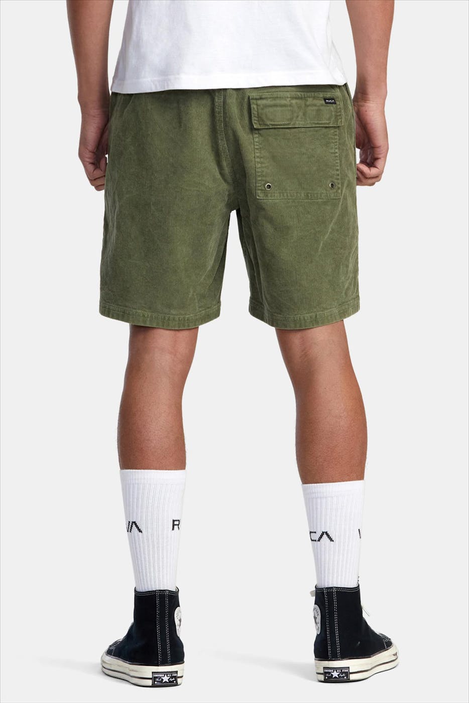 RVCA - Olijfgroene Escape Elastic short