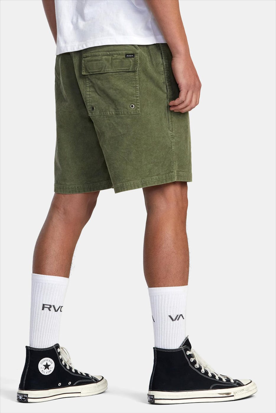RVCA - Olijfgroene Escape Elastic short