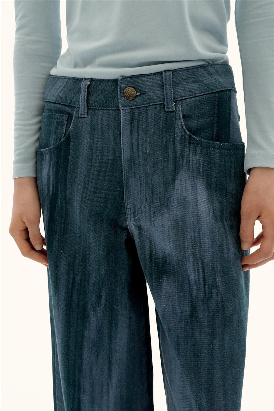 Thinking Mu - Blauwe Ombre Hedda jeans
