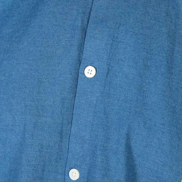 Minimum - Blauw Anholt 2.0 hemd
