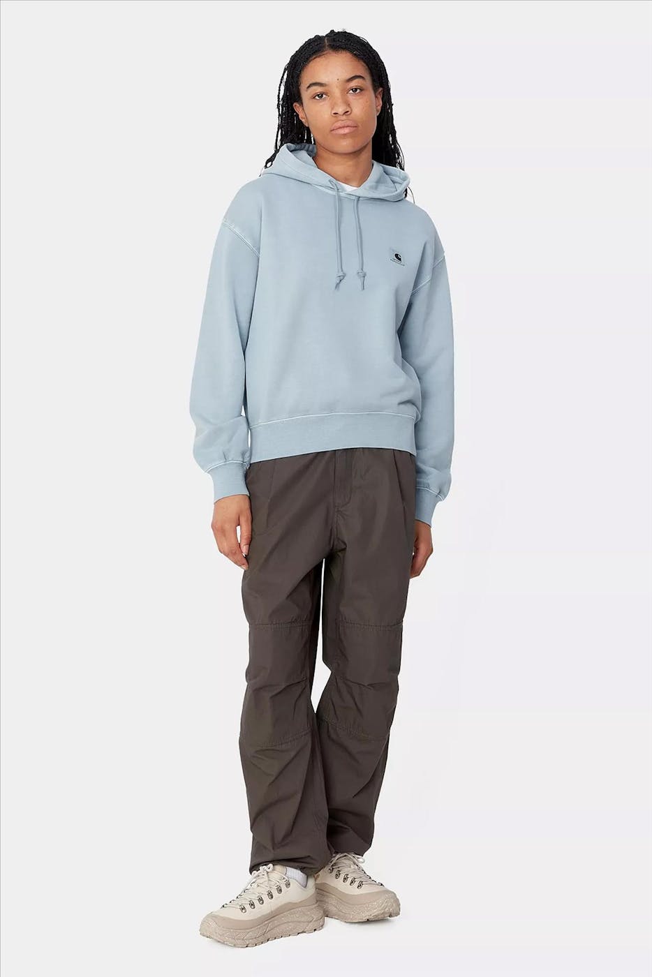Carhartt WIP - Lichtblauwe Nelson hoodie