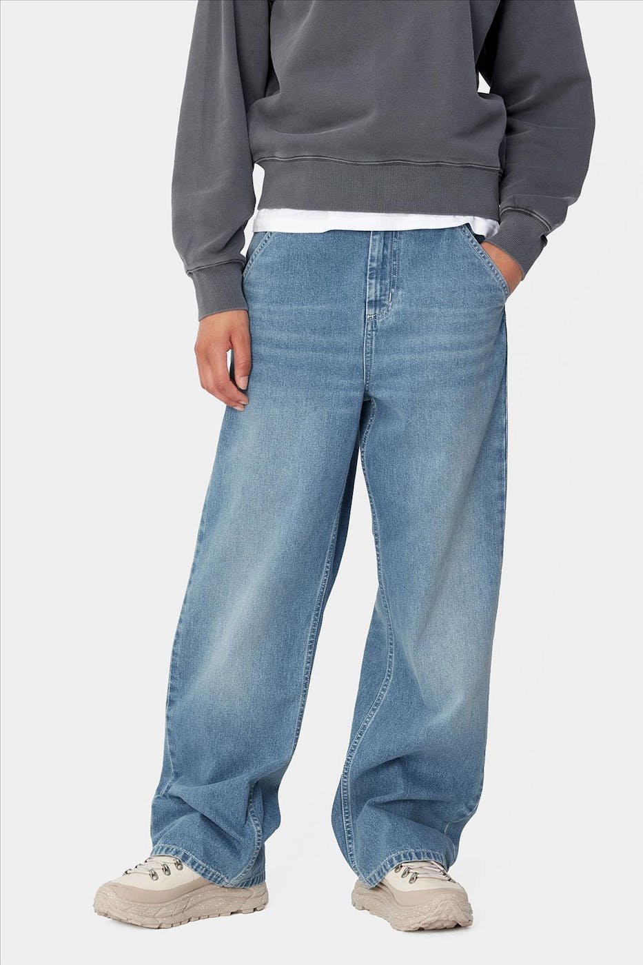 Carhartt WIP - Lichtblauwe Simple pant