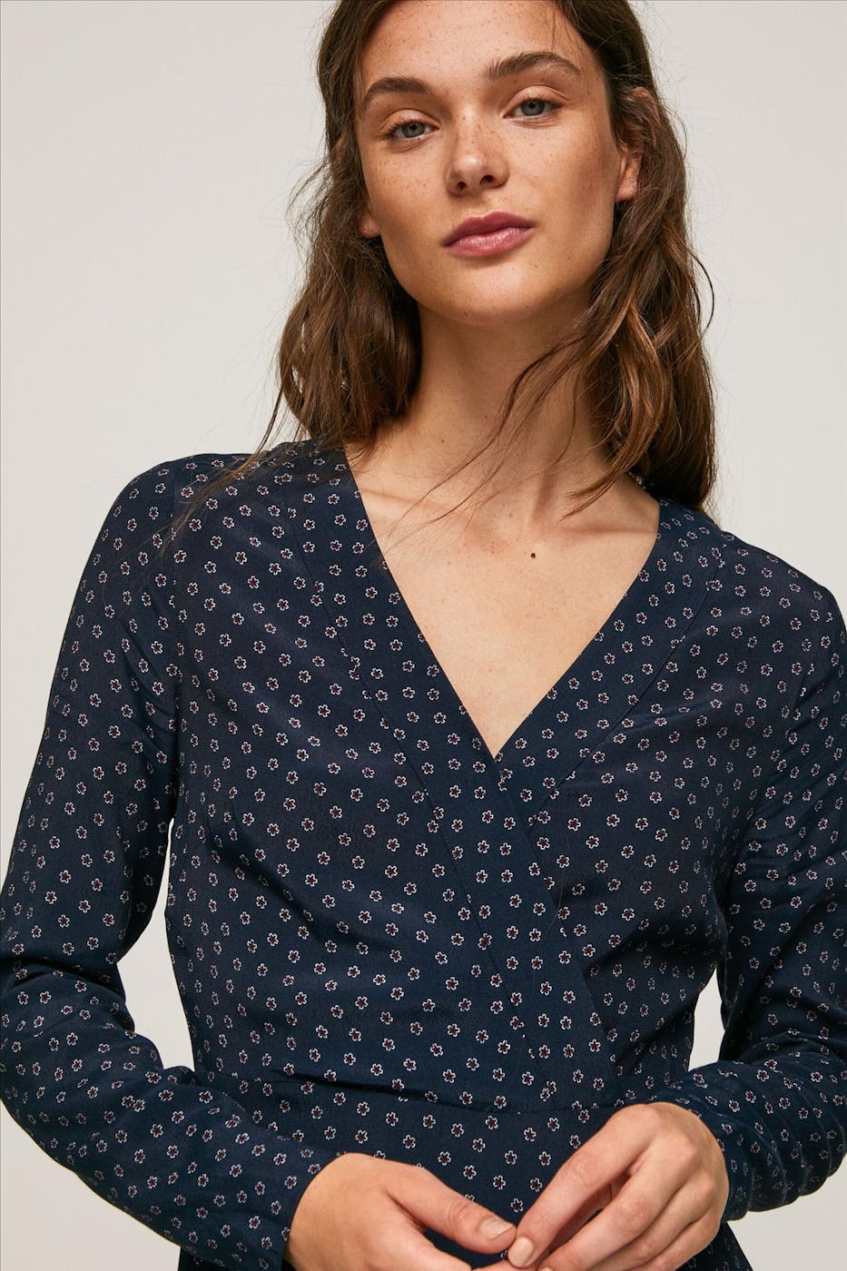 Pepe Jeans London - Donkerblauwe Liuva jurk