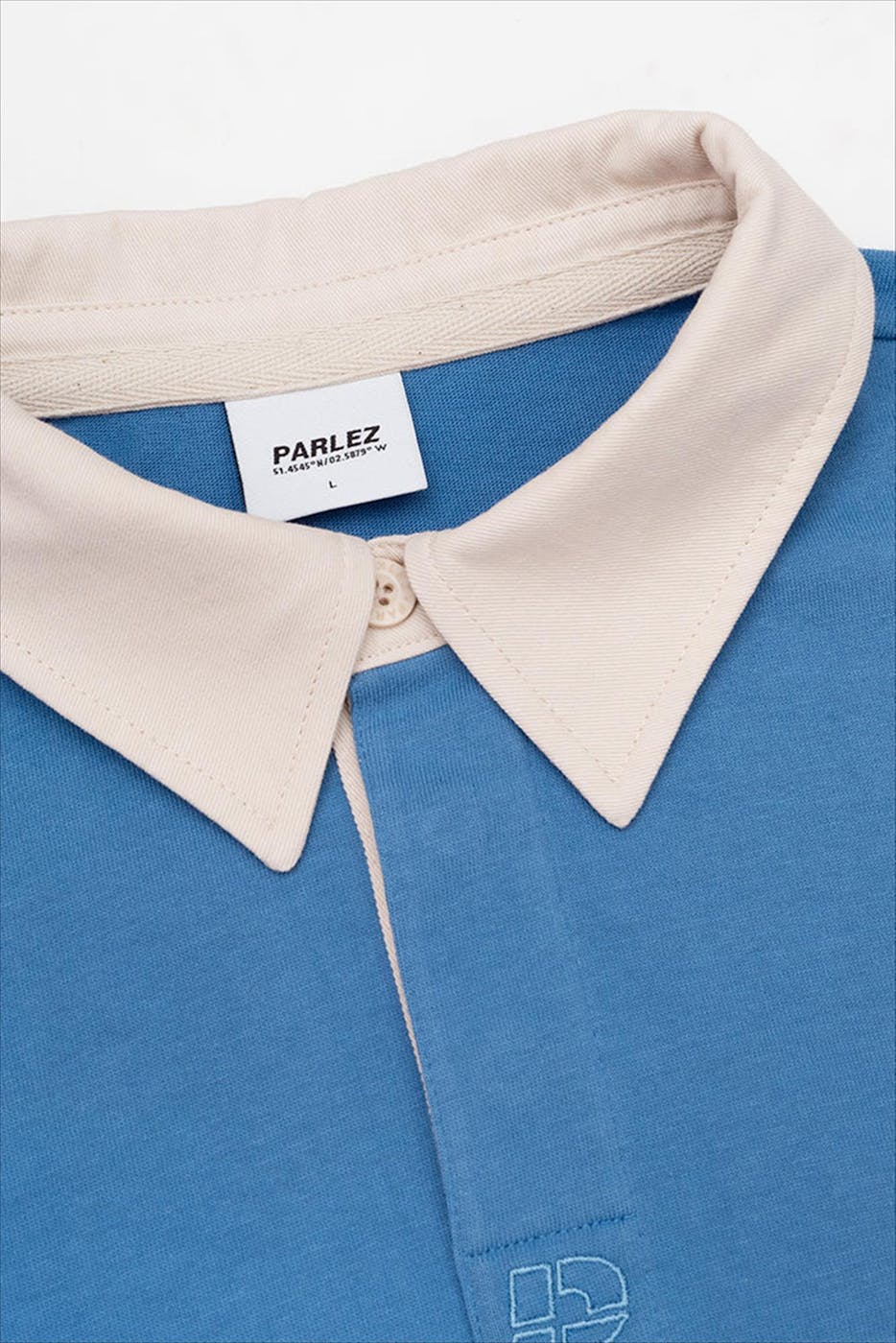 PARLEZ - Blauw-Beige-Gele Strive Rugby sweater