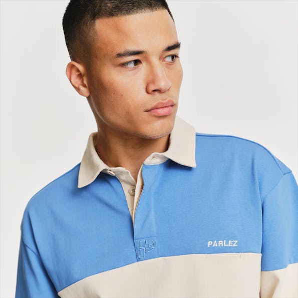PARLEZ - Blauw-Beige-Gele Strive Rugby sweater