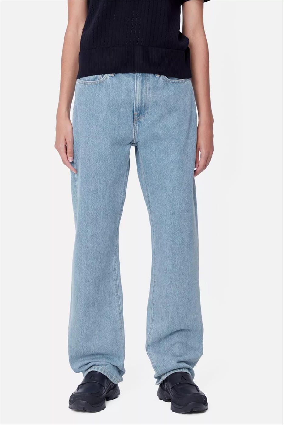 Carhartt WIP - Lichtblauwe Noxon Straight jeans