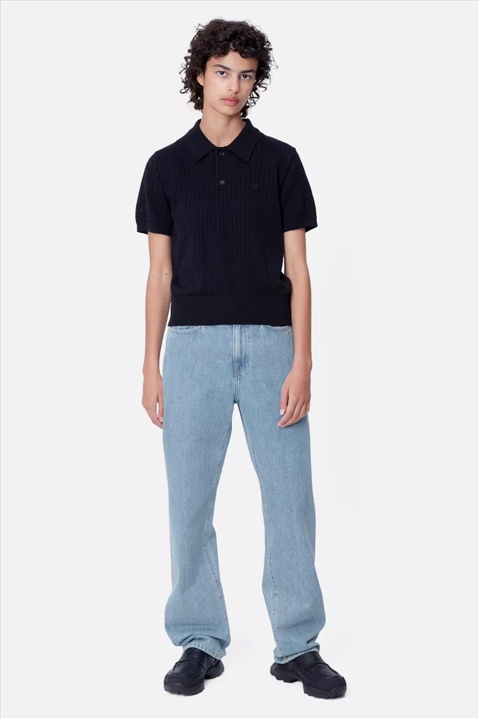 Carhartt WIP - Lichtblauwe Noxon Straight jeans