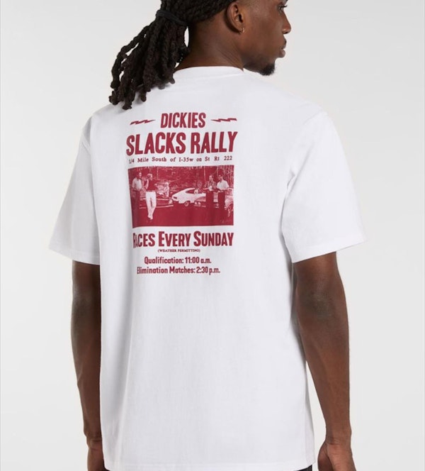 Dickies - Witte Slacks Rally T-shirt