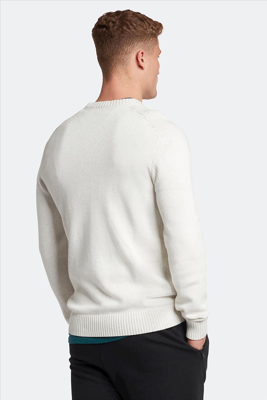 Lyle & Scott - Ecru Shoulder Detail sweater